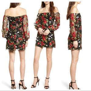 NWT LOVERS + FRIENDS Bliss Off the Shoulder Dress